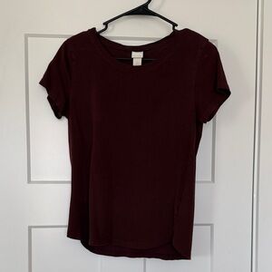H&M Maroon Short Sleeve Tee